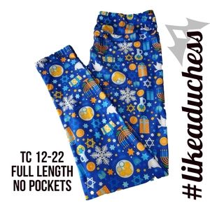 Plus Size Hannukah Leggings - Buttery Soft